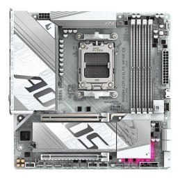 GIGABYTE B850M AORUS ELITE WIFI6E ICE AMD B850 AM5 pieslēgvieta mikro ATX