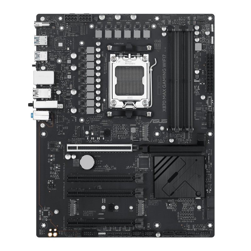 ASUS X870 MAX GAMING WIFI7 AMD X870 AM5 pieslēgvieta ATX ASUS X870 MAX GAMING WIFI7 AMD X870 AM5 pieslēgvieta ATX