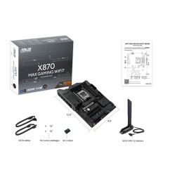 ASUS X870 MAX GAMING WIFI7 AMD X870 AM5 pieslēgvieta ATX