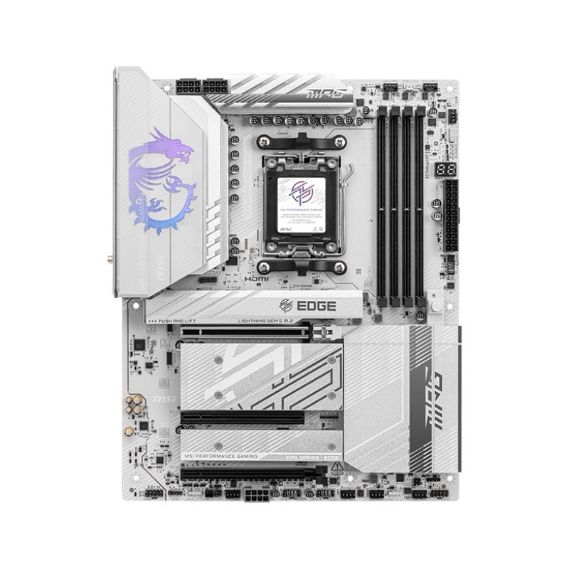 MSI MPG B850 EDGE TI WIFI mātes plate AMD B850 AM5 pieslēgvieta ATX