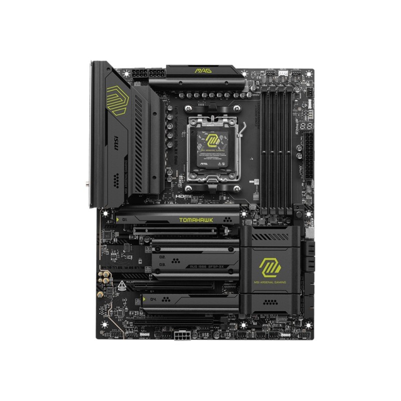 MSI MAG X870E TOMAHAWK WIFI mātes plate AMD X870E AM5 pieslēgvieta ATX