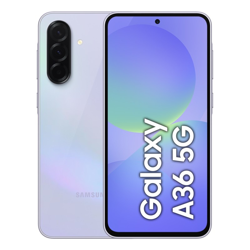 Samsung Galaxy A36 17 cm (6.7") Divas SIM kartes Android 15 5G USB Veids-C 6 GB 128 GB 5000 mAh Lavanda Samsung Galaxy A36 17 cm (6.7") Divas SIM kartes Android 15 5G USB Veids-C 6 GB 128 GB 5000 mAh Lavanda