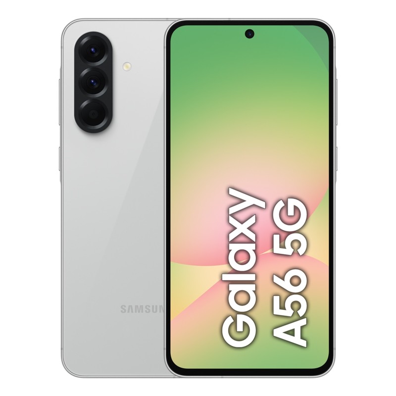 Samsung Galaxy A56 17 cm (6.7") Divas SIM kartes Android 15 5G USB Veids-C 8 GB 128 GB 5000 mAh Gaiši Pelēks Samsung Galaxy A56 17 cm (6.7") Divas SIM kartes Android 15 5G USB Veids-C 8 GB 128 GB 5000 mAh Gaiši Pelēks