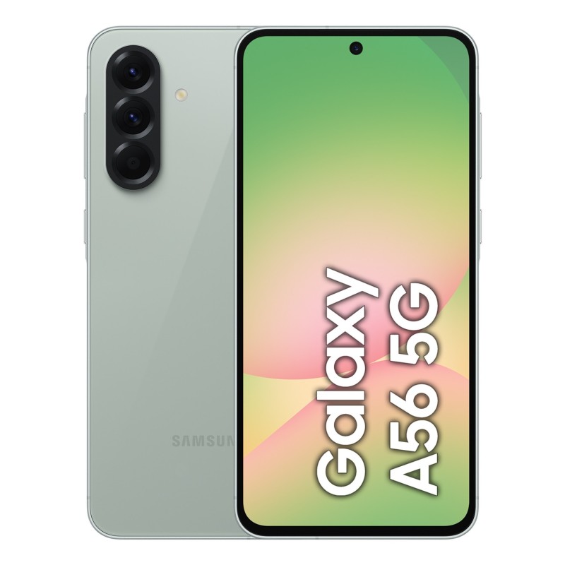 Samsung Galaxy A56 17 cm (6.7") Divas SIM kartes Android 15 5G USB Veids-C 8 GB 128 GB 5000 mAh Olīvzaļš Samsung Galaxy A56 17 cm (6.7") Divas SIM kartes Android 15 5G USB Veids-C 8 GB 128 GB 5000 mAh Olīvzaļš
