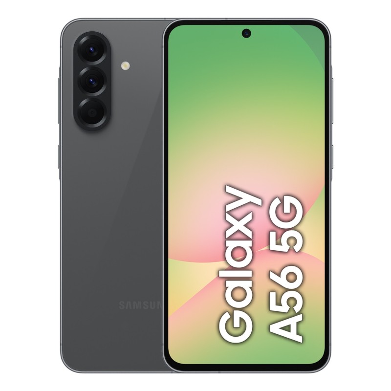Samsung Galaxy A56 17 cm (6.7") Divas SIM kartes Android 15 5G USB Veids-C 8 GB 128 GB 5000 mAh Grafīts Samsung Galaxy A56 17 cm (6.7") Divas SIM kartes Android 15 5G USB Veids-C 8 GB 128 GB 5000 mAh Grafīts