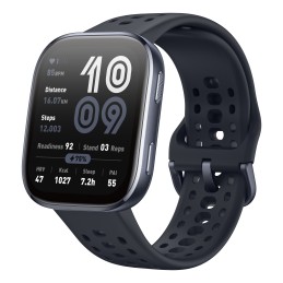Amazfit Bip 6 Black 5 cm (1.97") AMOLED Digitāls 390 x 450 pikseļi Skārienjūtīgais ekrāns Melns GPS