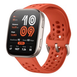 Amazfit Bip 6 Red 5 cm (1.97") AMOLED Digitāls 390 x 450 pikseļi Skārienjūtīgais ekrāns Zelts GPS