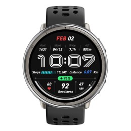 Amazfit Active 2 3,35 cm (1.32") AMOLED Цифровой 466 x 466 пикселей Сенсорный экран Серебристый GPS (спутниковый)