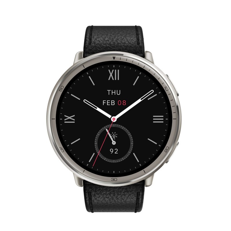 Amazfit W2433EU1N Viedpulkstenis un sporta pulkstenis 3,35 cm (1.32") AMOLED Digitāls 466 x 466 pikseļi Skārienjūtīgais ekrāns