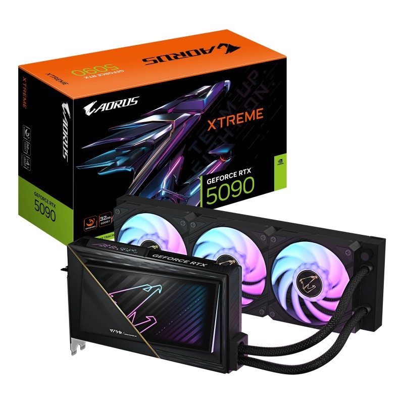 GIGABYTE AORUS GeForce RTX 5090 XTREME WATERFORCE 32G NVIDIA 32 GB GDDR7 GIGABYTE AORUS GeForce RTX 5090 XTREME WATERFORCE 32G NVIDIA 32 GB GDDR7