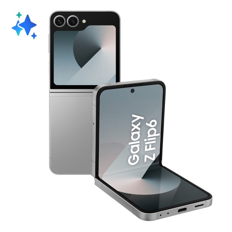 Samsung Galaxy Z Flip6 17 cm (6.7") Divas SIM kartes Android 14 5G USB Veids-C 12 GB 256 GB 4000 mAh Sudrabs