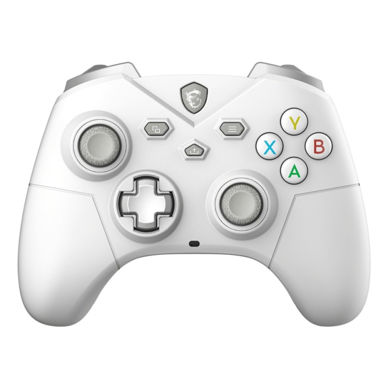 MSI FORCE GC300 WIRELESS WHITE Balts USB 2.0 Spēļu paliktnis Analogs PC (dators) MSI FORCE GC300 WIRELESS WHITE Balts USB 2.0 Spēļu paliktnis Analogs PC (dators)