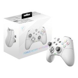 MSI FORCE GC300 WIRELESS WHITE Balts USB 2.0 Spēļu paliktnis Analogs PC (dators)