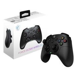 MSI FORCE GC300 WIRELESS Melns USB 2.0 Spēļu paliktnis Analogs PC (dators)