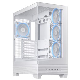 ASUS A31 Plus TG ARGB WHITE Midi Tower Balts