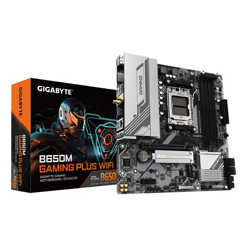 GIGABYTE B650M GAMING PLUS WIFI AMD B650 AM5 pieslēgvieta mikro ATX