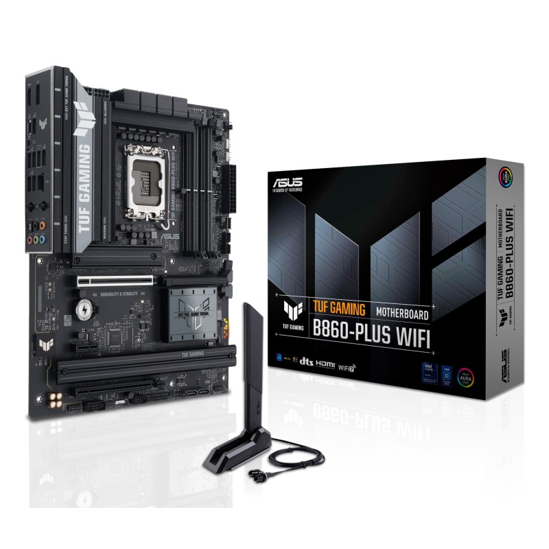ASUS TUF GAMING B860-PLUS WIFI Intel B860 LGA 1851 (Socket V1) ATX ASUS TUF GAMING B860-PLUS WIFI Intel B860 LGA 1851 (Socket V1) ATX