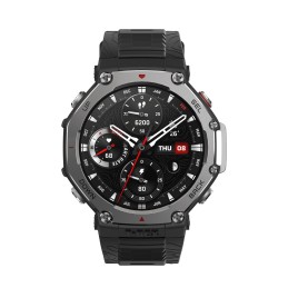 Amazfit T-Rex 3 3,81 cm (1.5") AMOLED 48.5 mm Digitāls 480 x 480 pikseļi Skārienjūtīgais ekrāns Melns Wi-Fi GPS