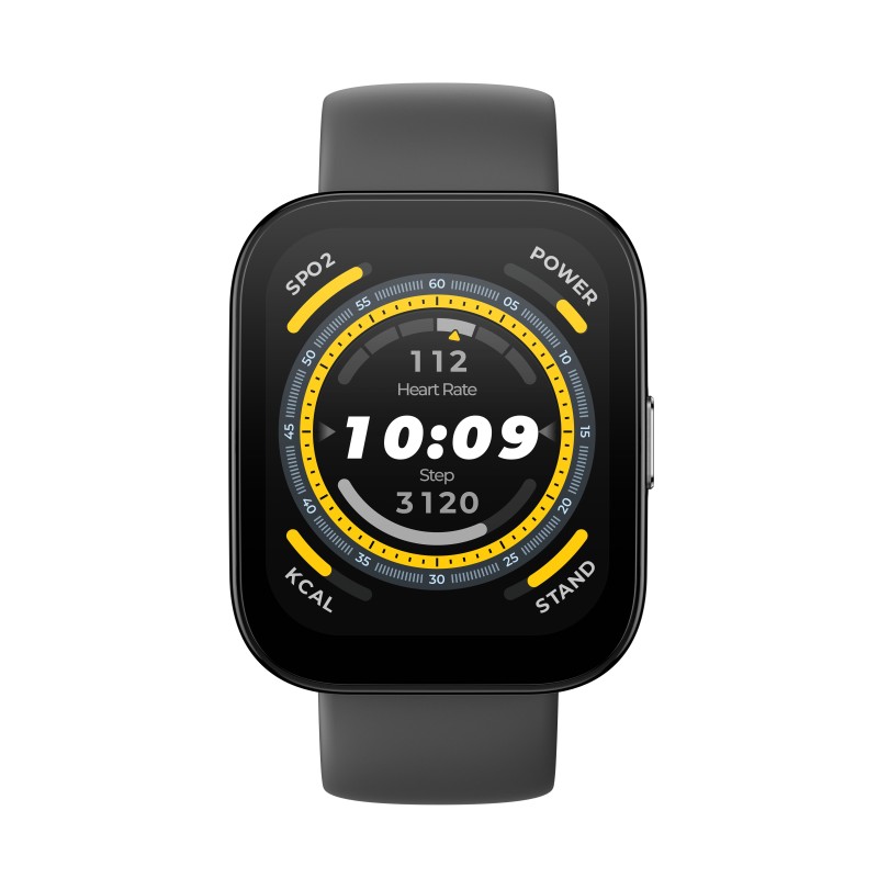 Amazfit Bip 5 4,85 cm (1.91") ЖК 38 mm Цифровой 320 x 380 пикселей Сенсорный экран Черный GPS (спутниковый)