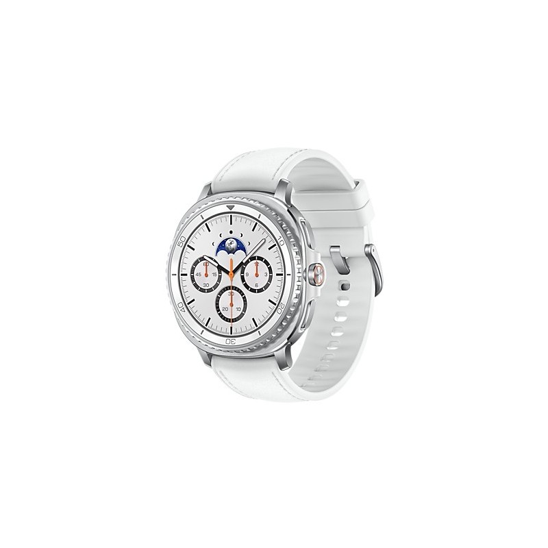 Samsung Galaxy Watch 8 Classic 3,3 cm (1.3") AMOLED 46 mm Digitāls 438 x 438 pikseļi Skārienjūtīgais ekrāns 4G Sudrabs Wi-Fi GPS