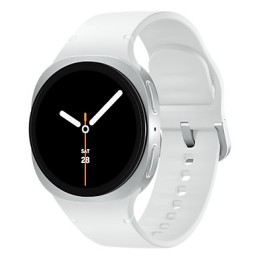 Samsung Galaxy Watch 8 3,3 cm (1.3") AMOLED 40 mm Digitāls 438 x 438 pikseļi Skārienjūtīgais ekrāns 4G Sudrabs Wi-Fi GPS