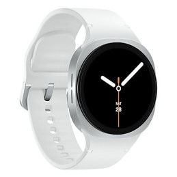 Samsung Galaxy Watch 8 3,3 cm (1.3") AMOLED 40 mm Digitāls 438 x 438 pikseļi Skārienjūtīgais ekrāns 4G Sudrabs Wi-Fi GPS