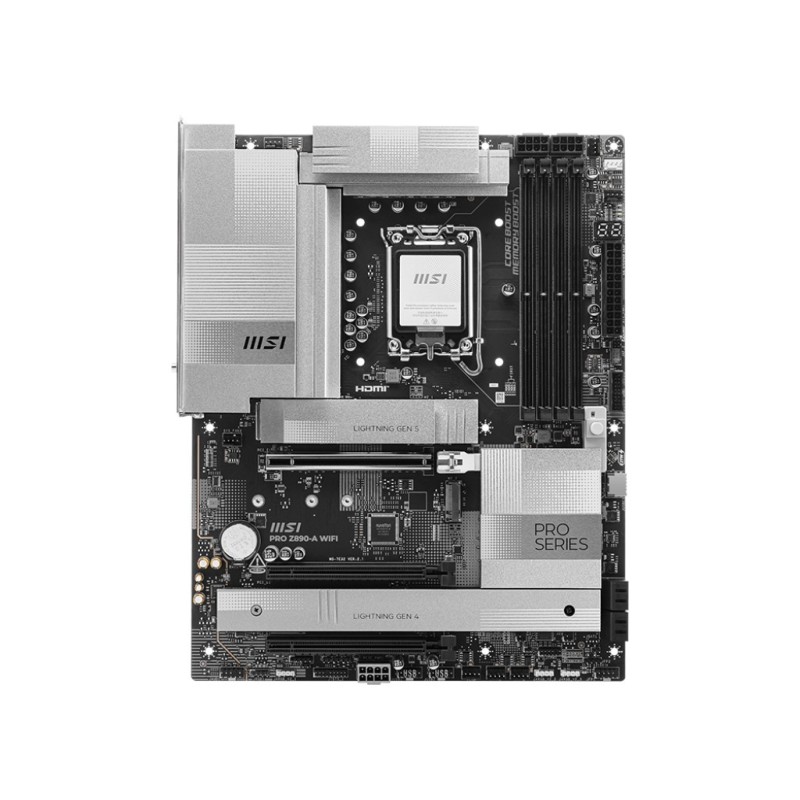 MSI PRO Z890-A WIFI mātes plate Intel Z890 LGA 1851 (Socket V1) ATX MSI PRO Z890-A WIFI mātes plate Intel Z890 LGA 1851 (Socket V1) ATX