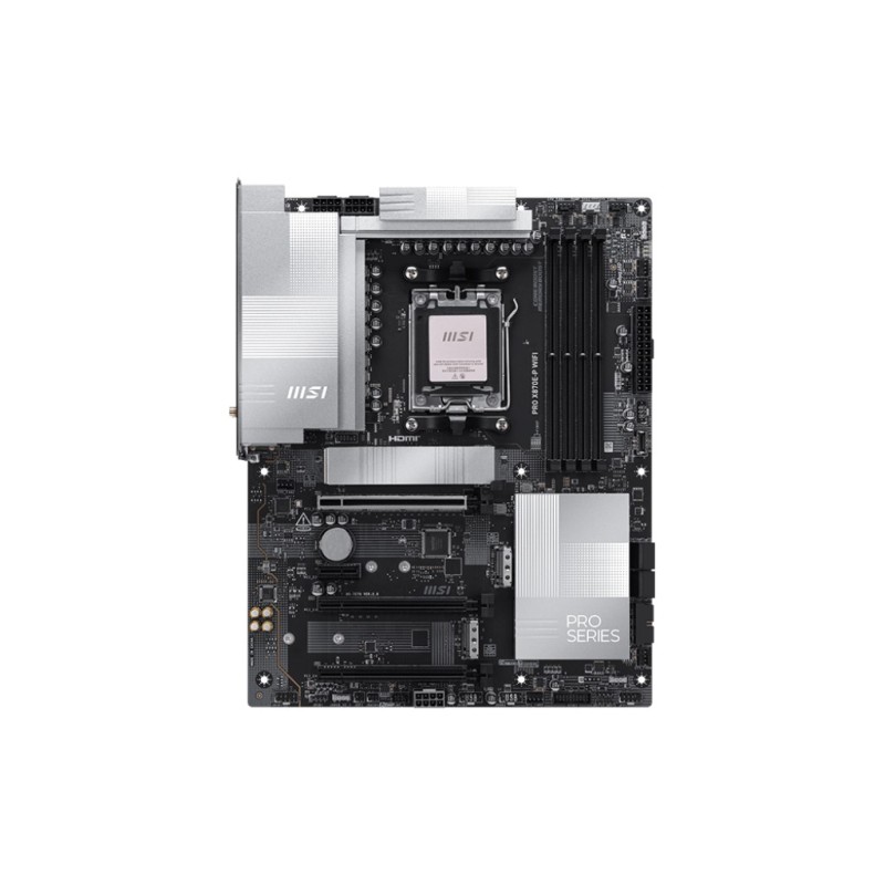 MSI PRO X870E-P WIFI mātes plate AMD X870E AM5 pieslēgvieta ATX