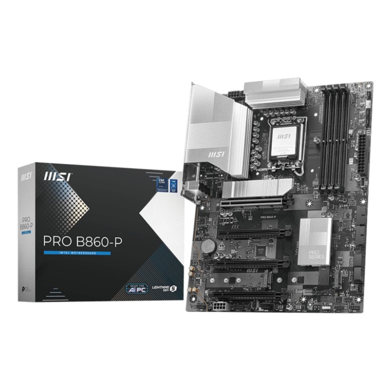 MSI PRO B860-P mātes plate Intel B860 LGA 1851 (Socket V1) ATX