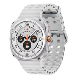 Samsung Galaxy Watch Ultra 3,81 cm (1.5") AMOLED 47 mm Digitāls 480 x 480 pikseļi Skārienjūtīgais ekrāns 4G Titāns, Balts Wi-Fi
