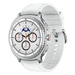 Samsung Galaxy Watch 8 Classic 3,3 cm (1.3") AMOLED 46 mm Digitāls 438 x 438 pikseļi Skārienjūtīgais ekrāns Sudrabs Wi-Fi GPS